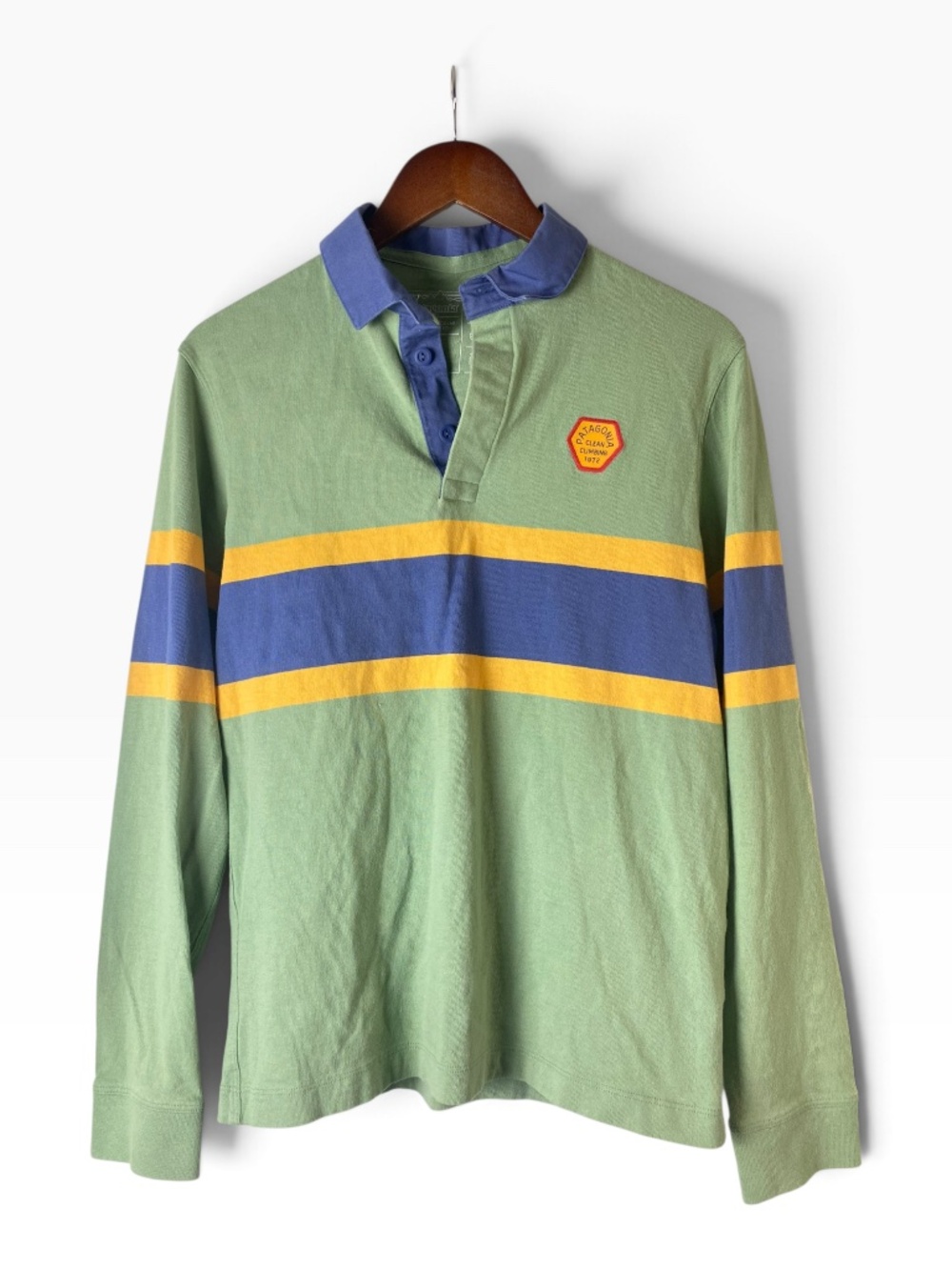 Patagonia Men’s Cotton in Conversion Midweight Rugby Shirt Green XS 42160